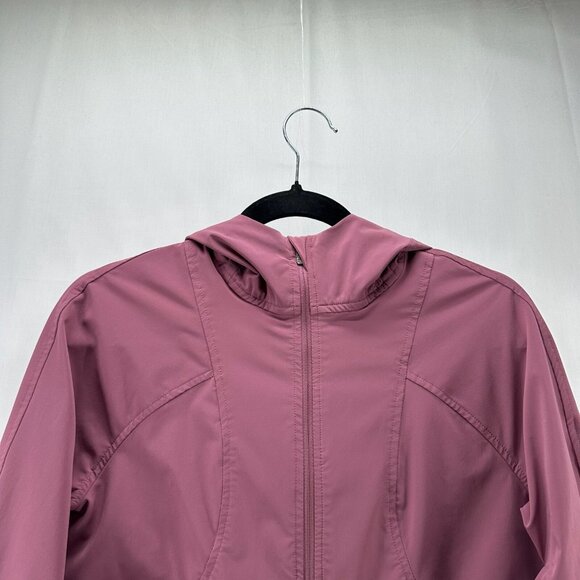 Lululemon Pack It Up Jacket Sz 4 Full Zip Hooded Drawcord Waist Back Vent Mauve - Picture 3 of 12
